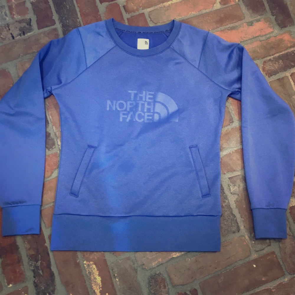 Blue-ish/periwinkle North Face Sweatshirt